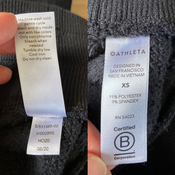 Athleta Double Cozy Karma Recover Jogger size XS velour - Picture 16 of 16